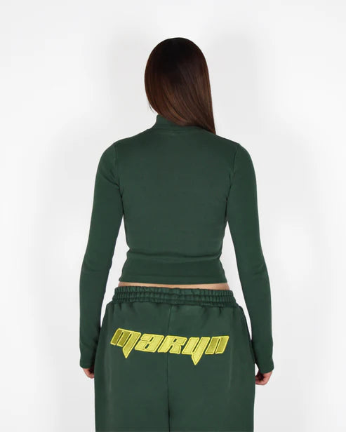 Maryn the label - MTL Zip-Up Top Green