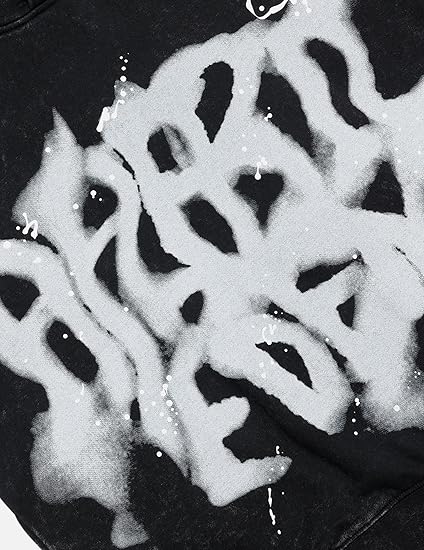 Aelfric Eden Graphic Hoodies Abstract Print Washed Hoodie