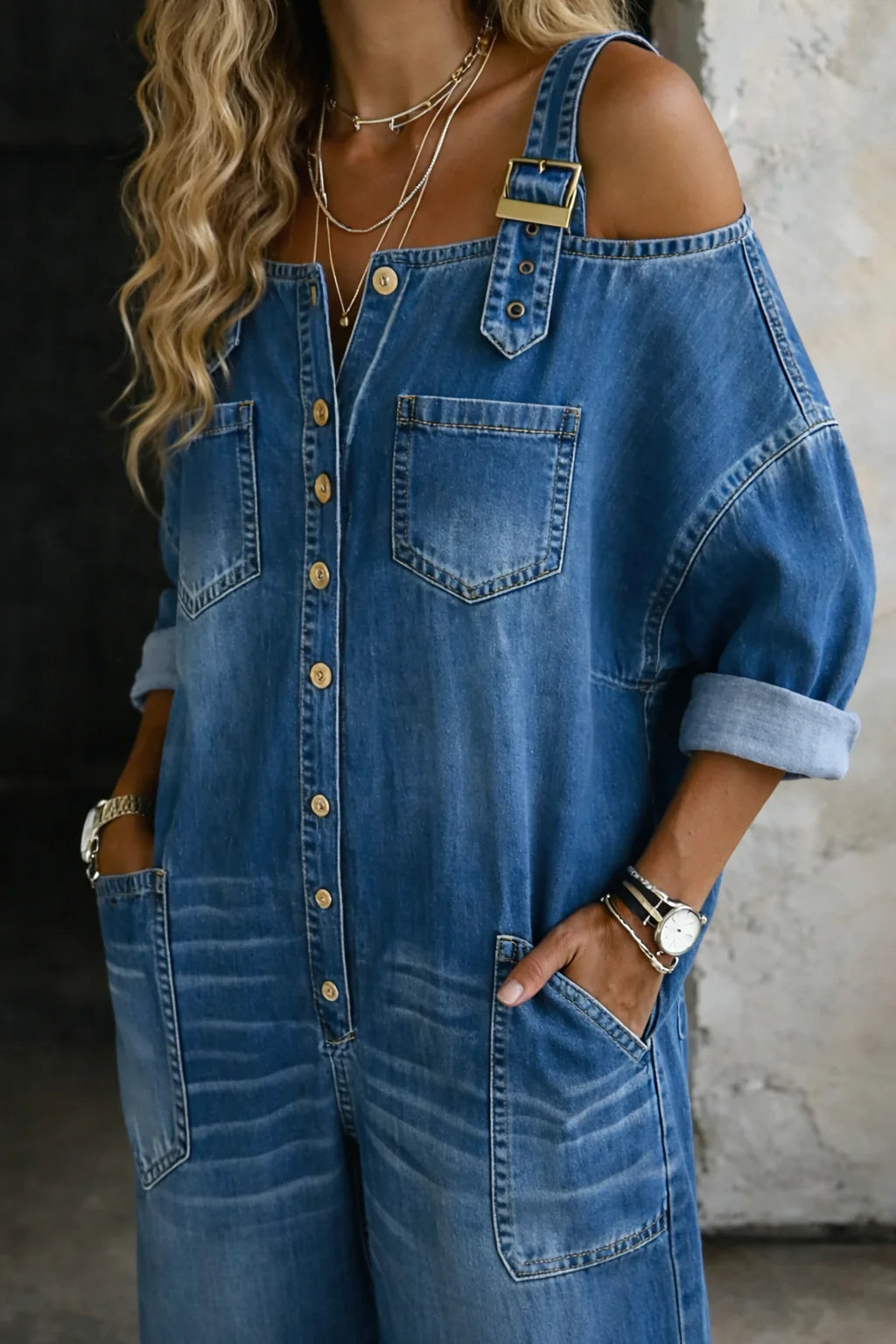 Off Shoulder Jumpsuit