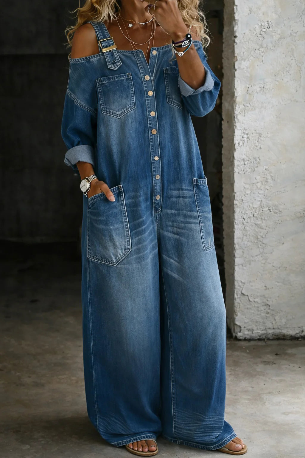 Off Shoulder Jumpsuit