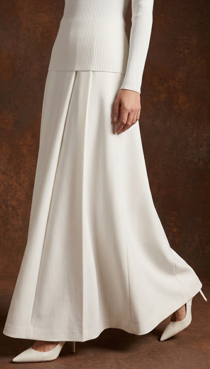 Long White Skirt