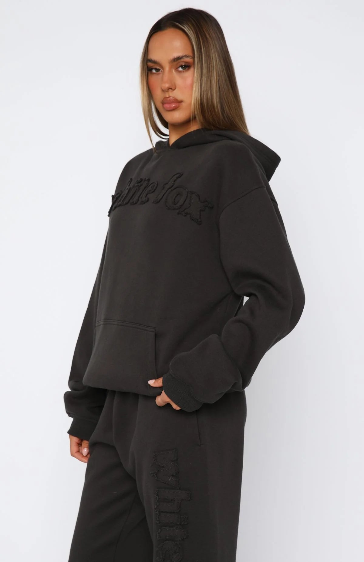 From The Archives Allora Hoodie Blue and the Archives Lexi Hoodie Charcoal
