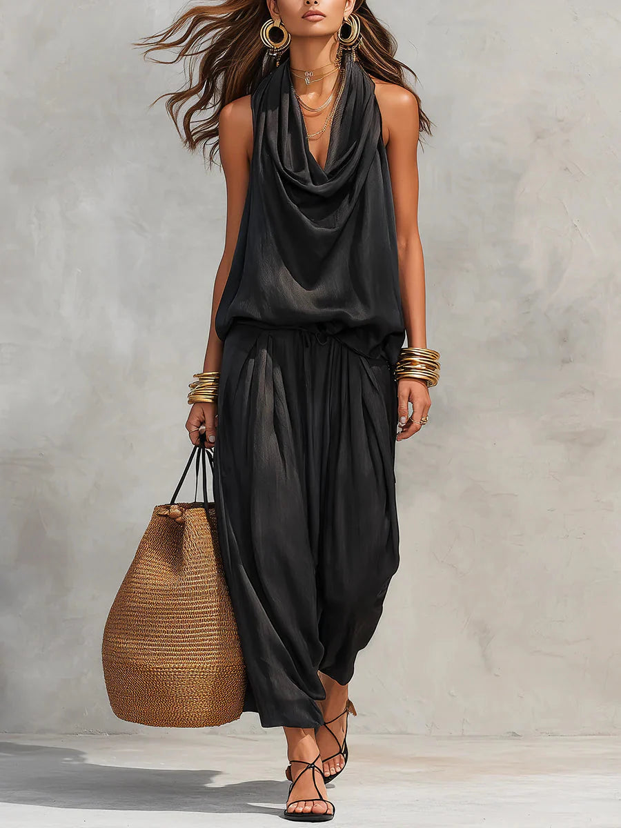 Demetria™ Black Two-Piece Set