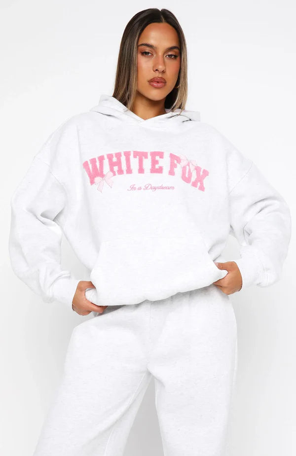 White Fox Pink Bow Tracksuit