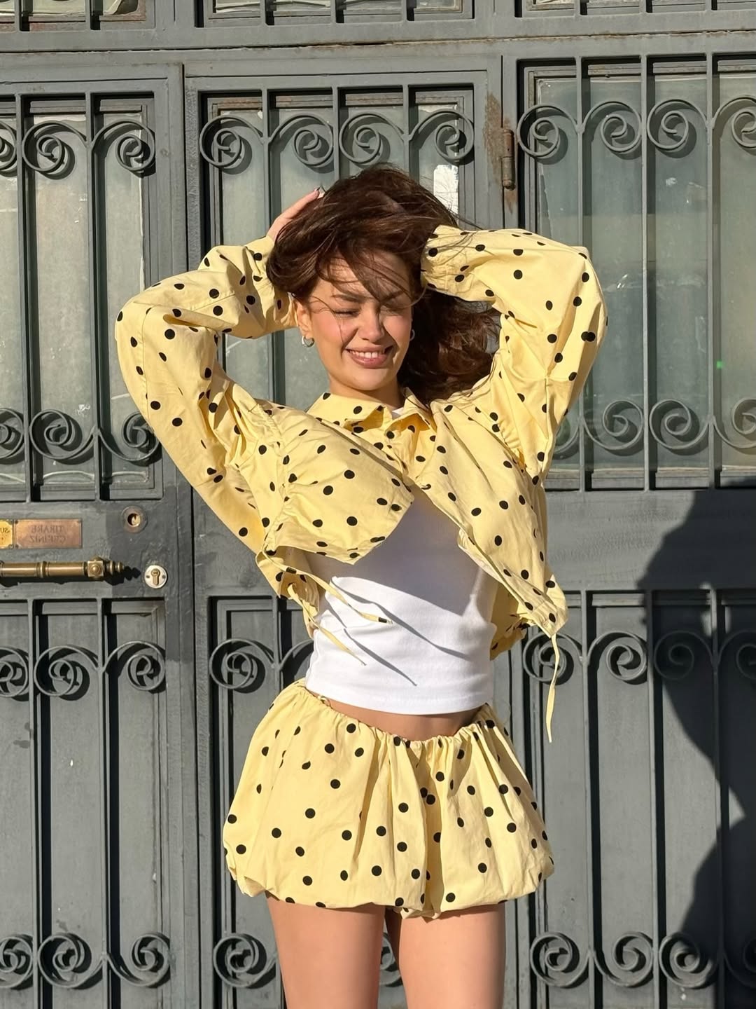 Yellow Polka Dot set