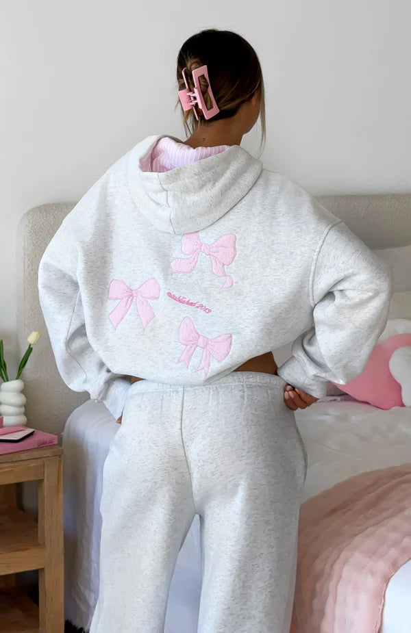 White Fox Pink Bow Tracksuit