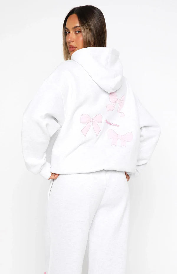White Fox Pink Bow Tracksuit