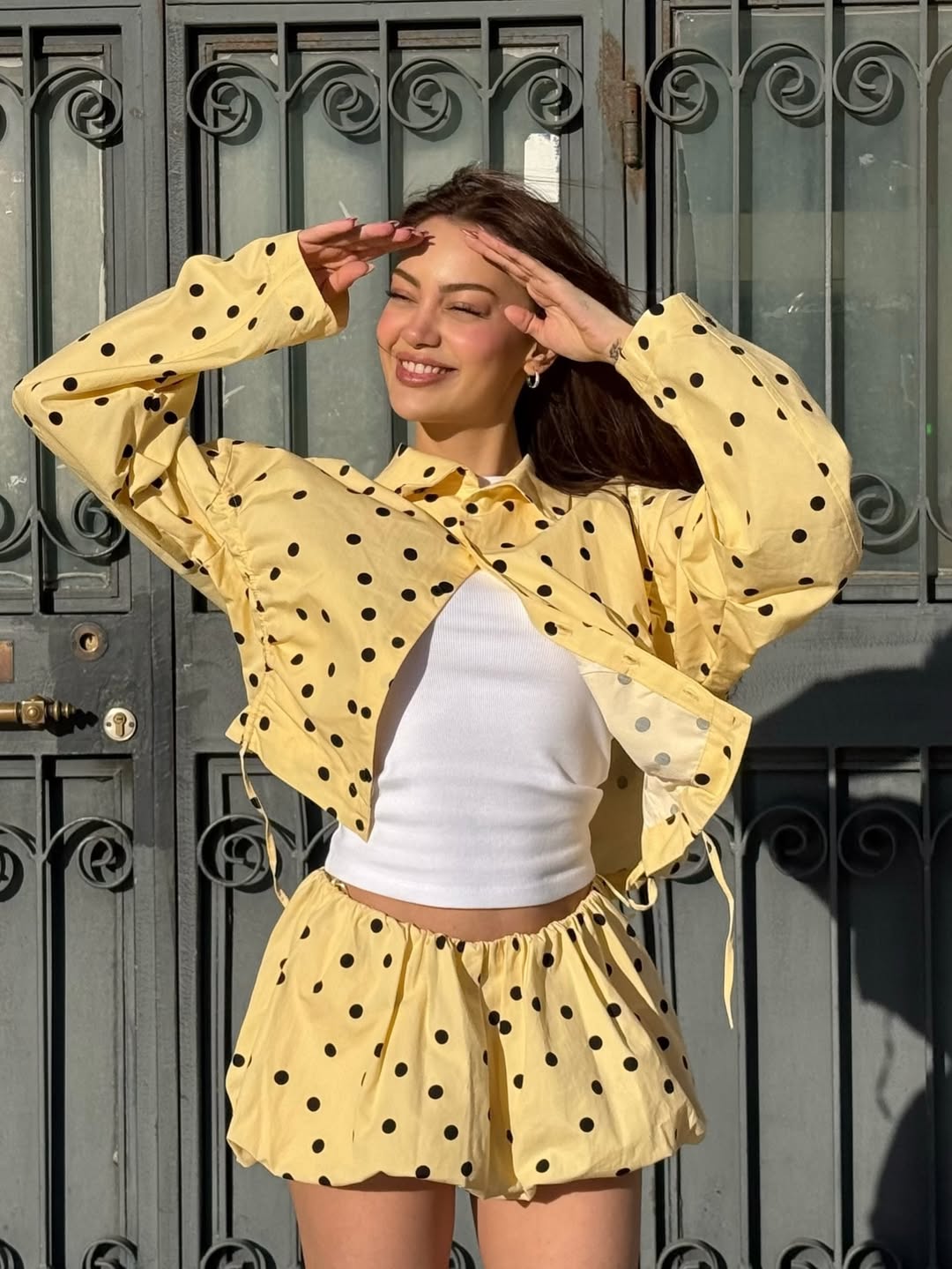 Yellow Polka Dot set