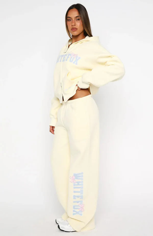 White Fox Pink Bow Tracksuit