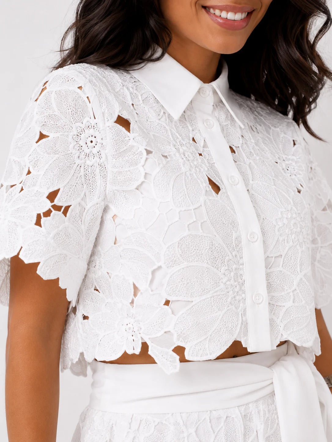 Isla Floral Lace Two-Piece Set