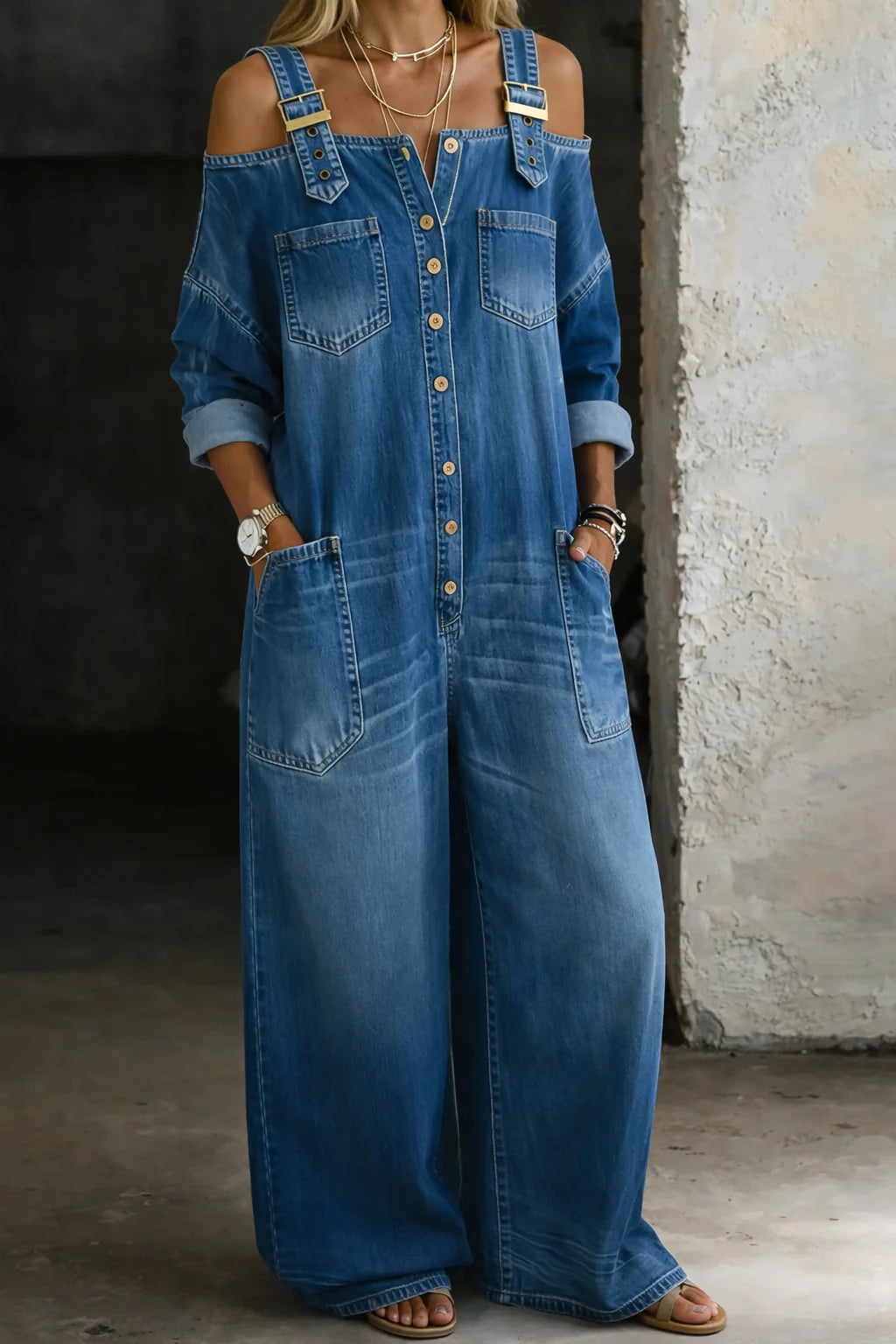 Off Shoulder Jumpsuit