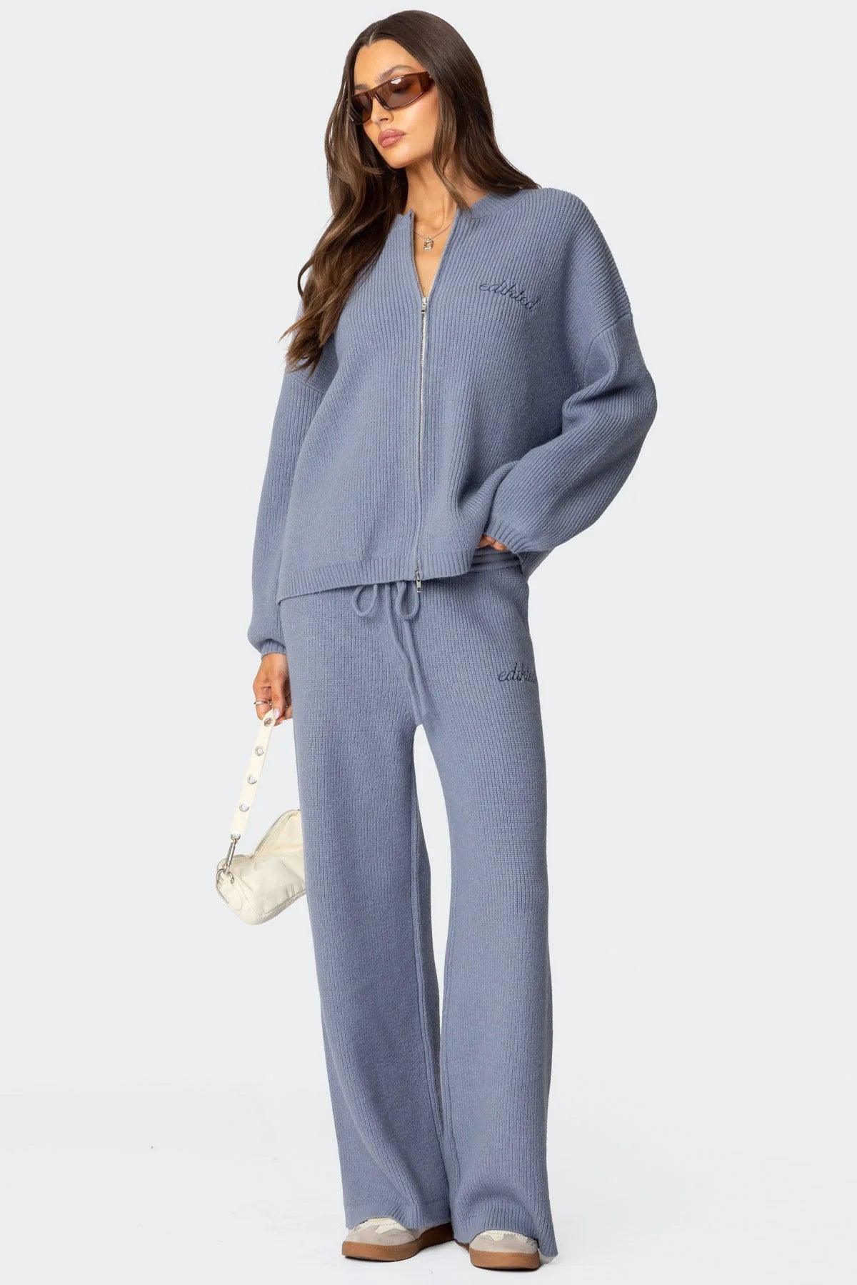 Edikted - Kris Ribbed Zip Up set