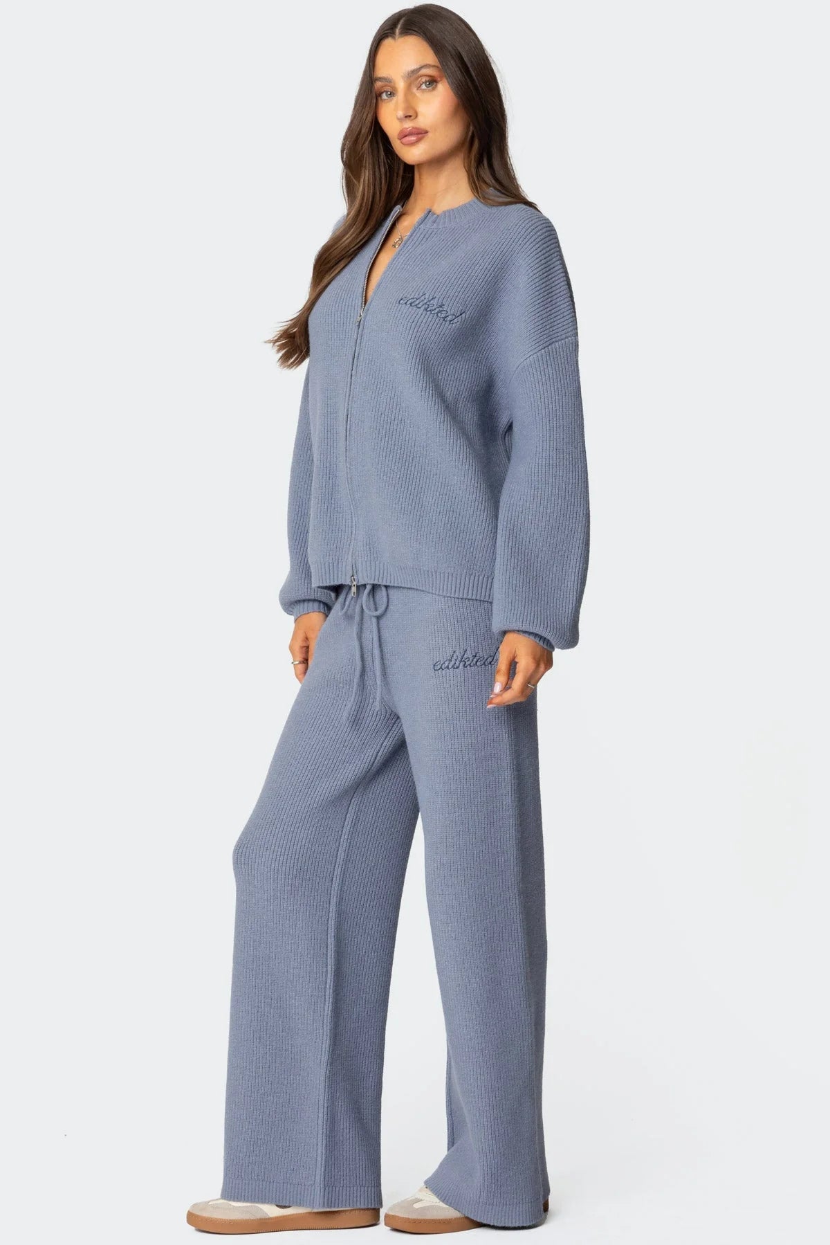 Edikted - Kris Ribbed Zip Up set