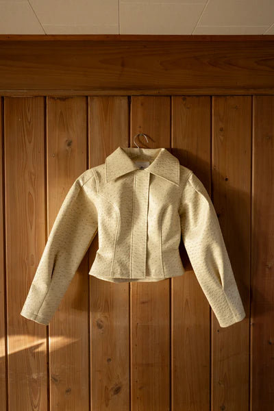 Yellow the label — Olsen Ostrich Jacket Sand