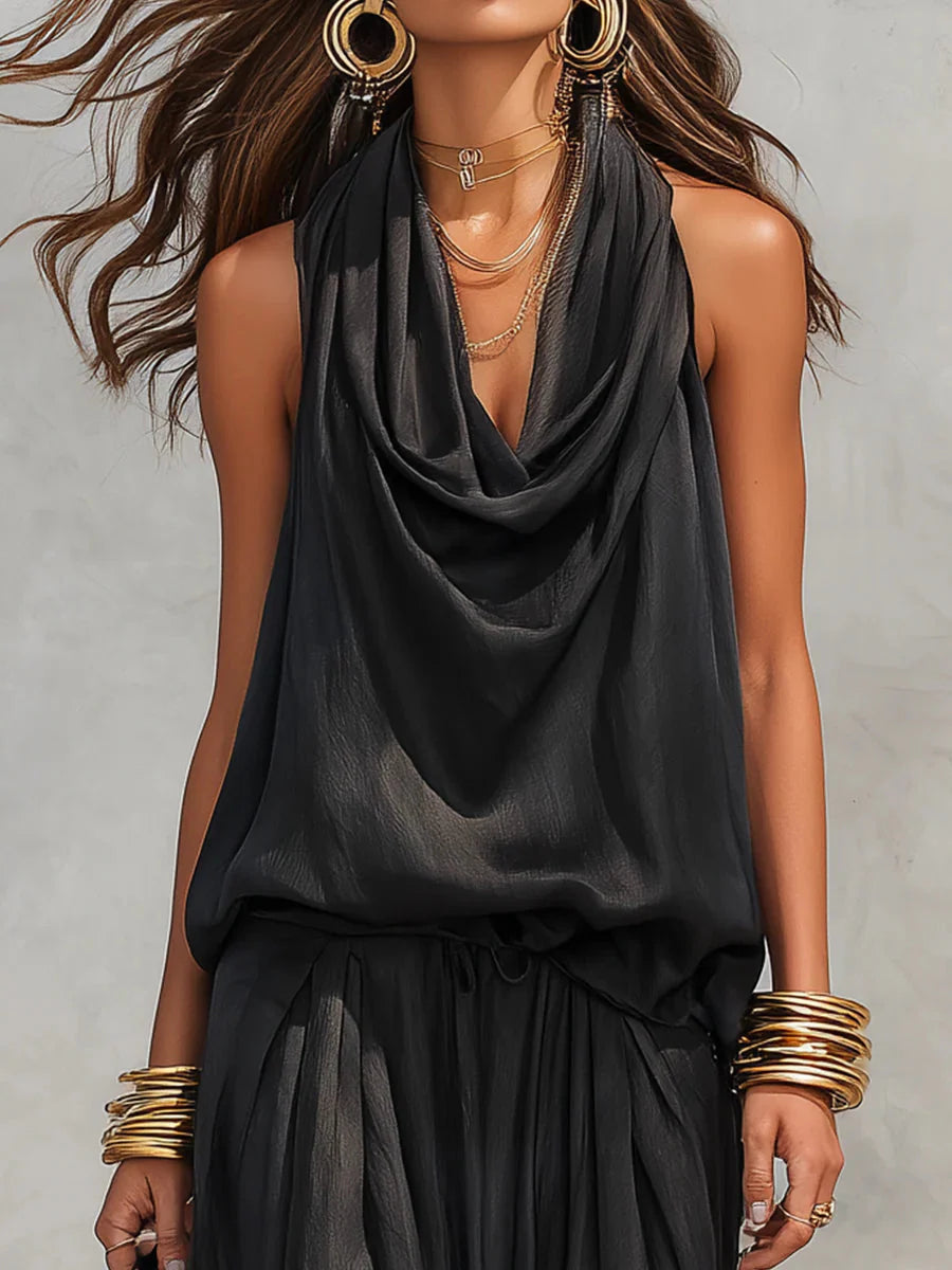 Demetria™ Black Two-Piece Set
