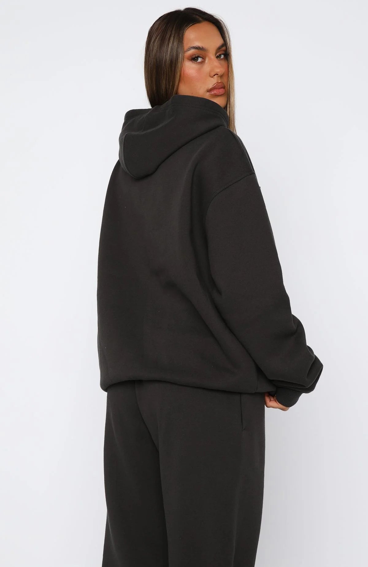 From The Archives Allora Hoodie Blue and the Archives Lexi Hoodie Charcoal