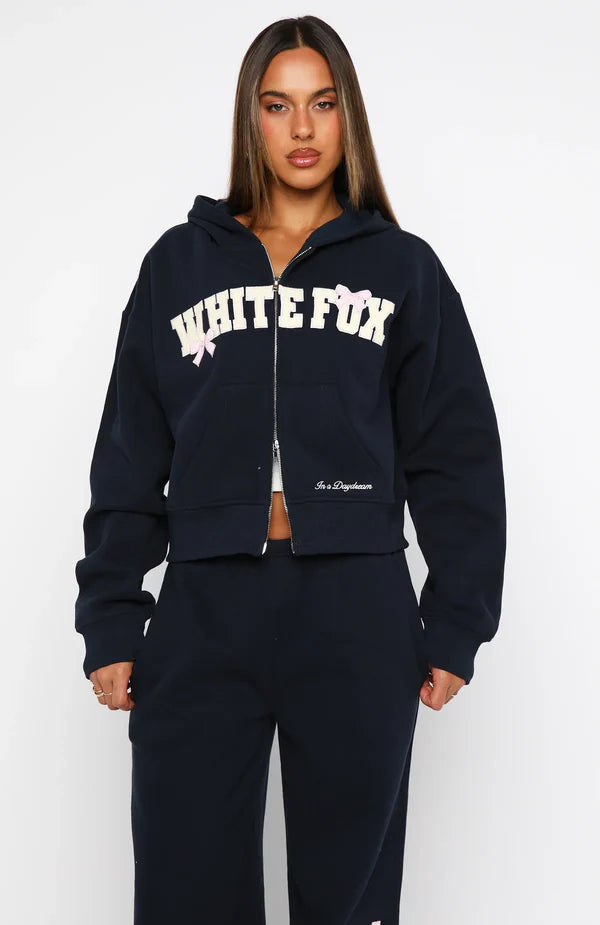 White Fox Pink Bow Tracksuit